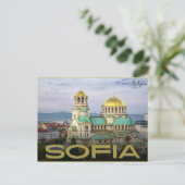 Alexander Nevsky Sofia, Bulgarije vintage cadeaus Briefkaart (Staand voorkant)