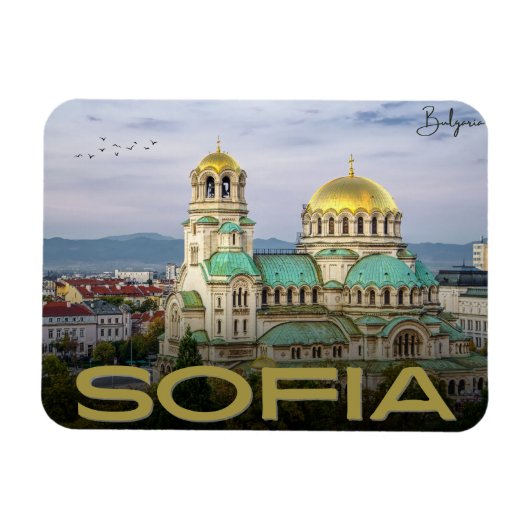 Alexander Nevsky Sofia, Bulgarije vintage cadeaus Magneet (Horizontaal)