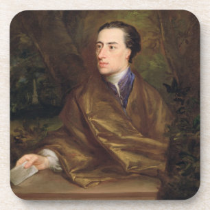 Alexander Pope (1688-1744) 1738 (olie op canvas) Onderzetter