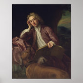 Alexander Pope and his dog, Bounce, c.1718 Poster (Voorkant)