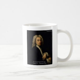 Alexander Pope "Art Vs Wit" citaat uit Wisdom Koffiemok