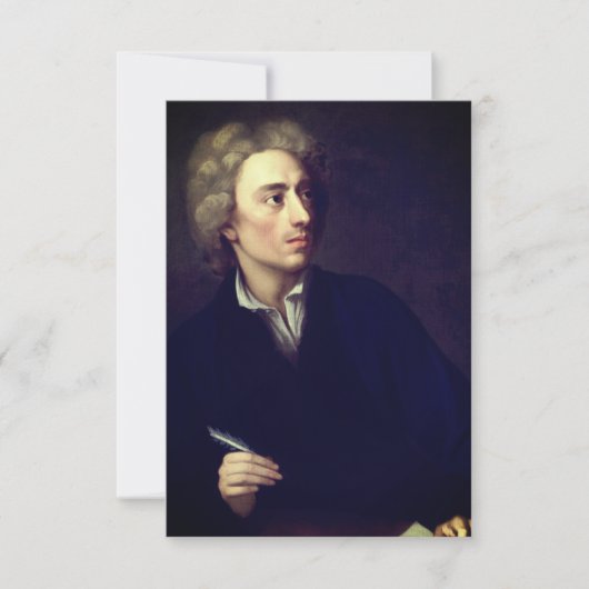 Alexander Pope (portret van Michael Dahl, c. 1727) Kaart (Voorkant)