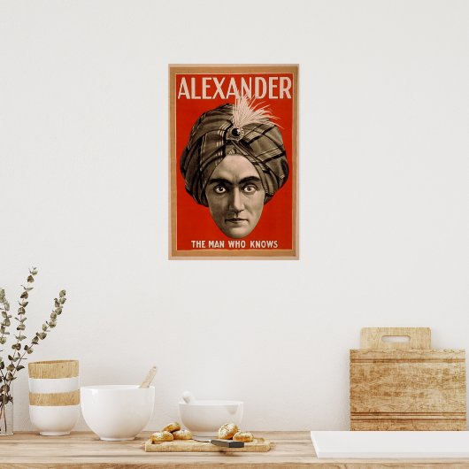  Alexander Psychic Magicische Poster (Keuken)