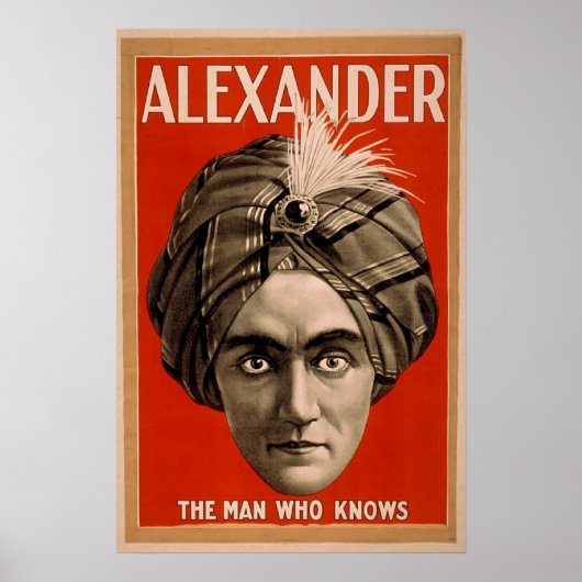  Alexander Psychic Magicische Poster (Voorkant)