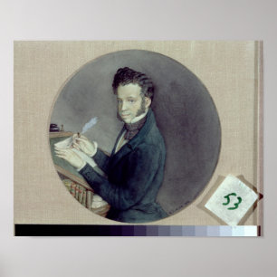 Alexander Pushkin op Work, 1899 Poster