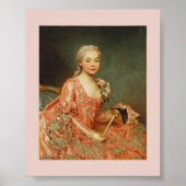 Alexander Roslin - Baroness de Neubourg-Cromière Poster (Voorkant)