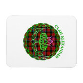 Alexander Scottish Tartan Celtic Thistle Magneet (Horizontaal)