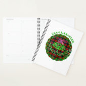 Alexander Scottish Tartan Celtic Thistle Planner (Display)