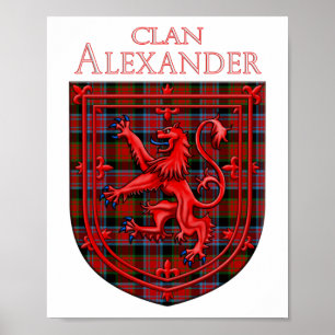 Alexander Tartan Scottish Play Lion Rampant Poster