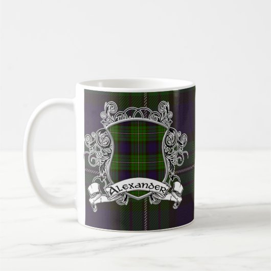 Alexander Tartan Shield Koffiemok (Links)