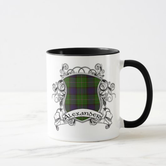 Alexander Tartan Shield Mok (Rechts)