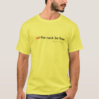 Alexander-techniek: nek is vrij t-shirt