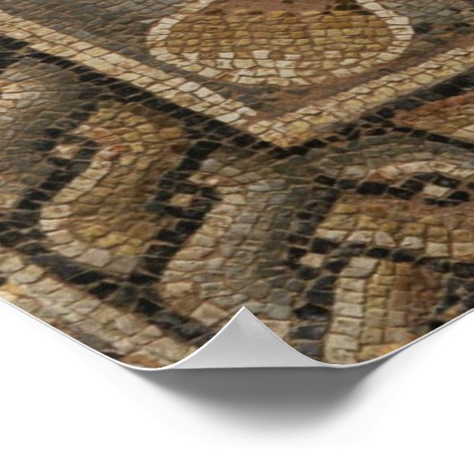 Alexander the Great, Bucephalus and Peritas mosaic Poster (Hoek)