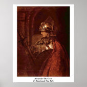 Alexander The Great By Rembrandt van Rijn Poster (Voorkant)