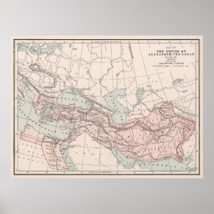Alexander The Great Empire  Map (1901) Poster