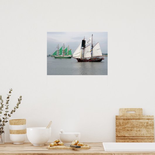 Alexander Von Humboldt II en Atyla Poster (Keuken)