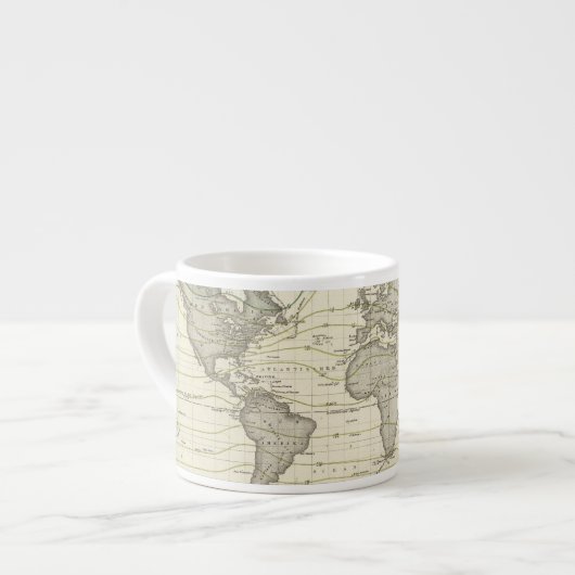Alexander von Humboldt's systeem isothermische kro Espresso Kop (Links)