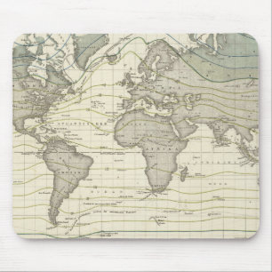 Alexander von Humboldt's systeem isothermische kro Muismat