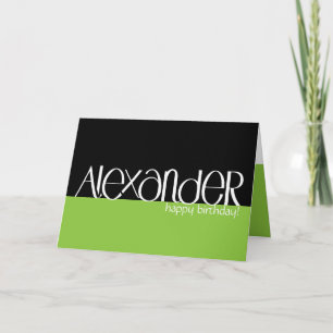 Alexander White Birthday Card Kaart