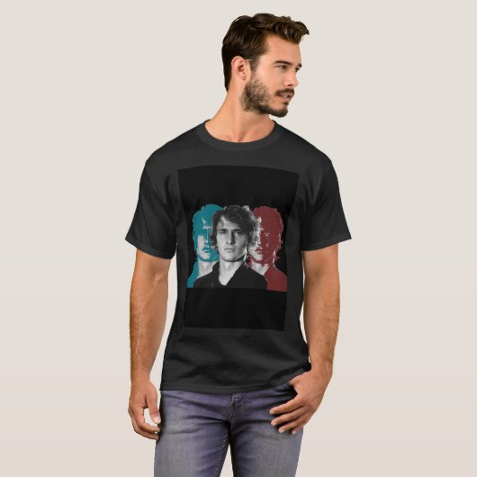 Alexander Zverev Artwork Essential T-Shirt (Voorkant volledig)
