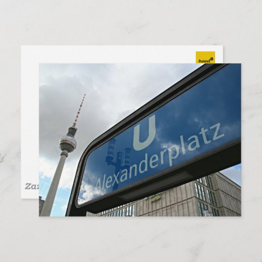 Alexanderplatz U-Bahn & Fernsehturm Briefkaart (Voorkant / Achterkant)