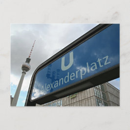 Alexanderplatz U-Bahn & Fernsehturm Briefkaart