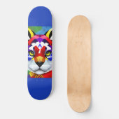Alexander's Cat blauw skateboard (Voorkant)