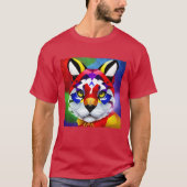 Alexander's Cat men cardinal red T-shirt (Voorkant)