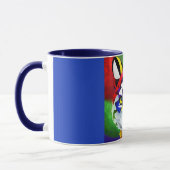 Alexander's Cat navy blue center combo mug Mok (Links)
