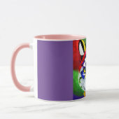 Alexander's Cat paarse en roze midden combo mok (Links)