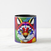 Alexander's Cat paarse en zwarte midden combo mok (Midden)