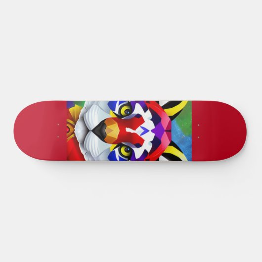 Alexander's Cat rood skateboard (Horizontaal)