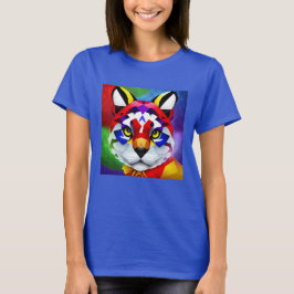 Alexander's Cat vrouwen blauw T-shirt