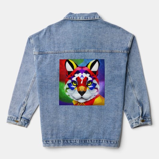 Alexander's Cat vrouwen denim jas Denim Jacket (Achterkant)