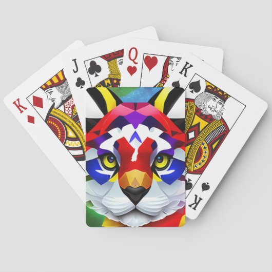 Alexander's Cat wit Poker speelkaarten (Achterkant)