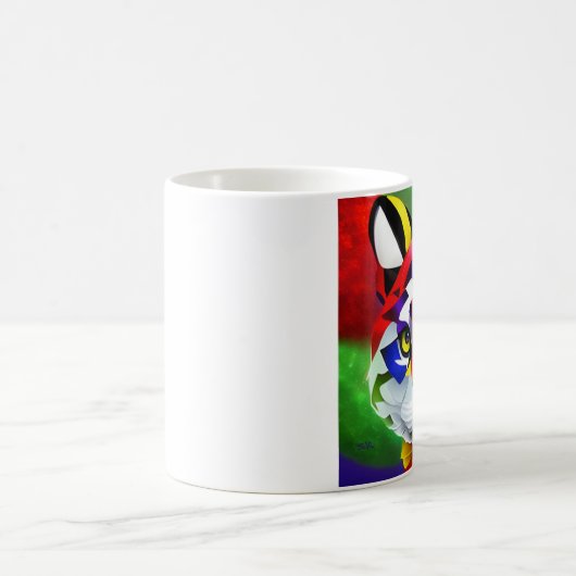 Alexander's Cat witte linkerhand mok (Center)