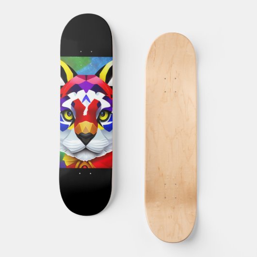 Alexander's Cat zwart skateboard (Voorkant)