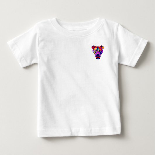 Alexander's Dog baby witte T-shirt zak (Voorkant)