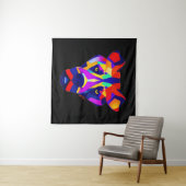 Alexander's Dog black tapestry Wandkleed (In Situ (horizontaal))