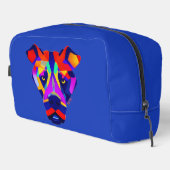 Alexander's Dog blauwe dopp kit toilet tas (Rechterhoek)