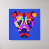 Alexander's Dog canvasprint blauw Canvas Afdruk (Voorkant)