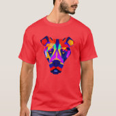 Alexander's Dog mannen rood T-shirt (Voorkant)