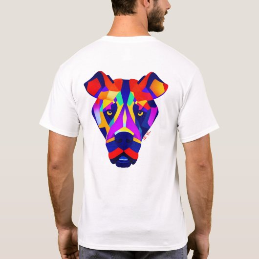 Alexander's Dog mannen witte T-shirt achterkant (Achterkant)