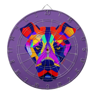 Alexander's Dog paarse dartboard Dartbord