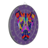 Alexander's Dog paarse dartboard Dartbord (Voorkant Links)
