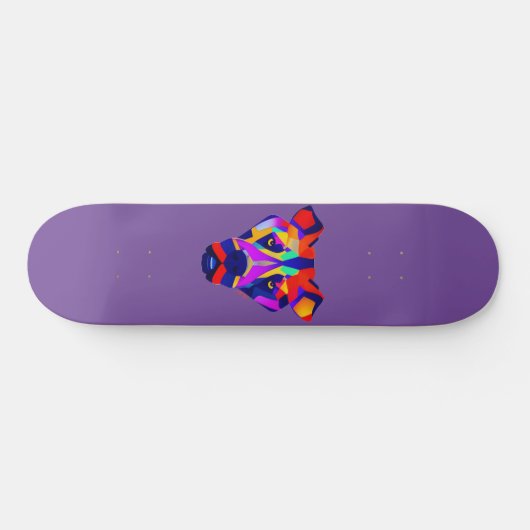Alexander's Dog paarse skateboard (Horizontaal)