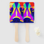 Alexander's Dog rechthoek hand fans Handwaaier (Voorkant en achterkant)