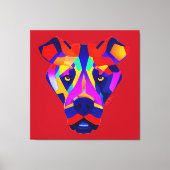 Alexander's Dog red canvas print (Voorkant)