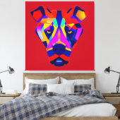 Alexander's Dog red canvas print (Insitu (Slaapkamer))