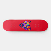 Alexander's Dog rood skateboard (Horizontaal)